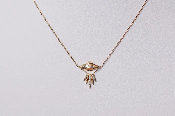 Sofia Zakia Necklaces Diamond Tender Abduction UFO Necklace