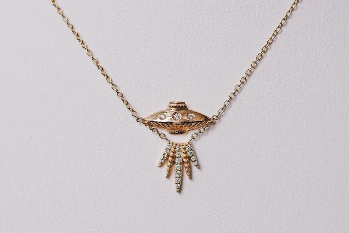 Sofia Zakia Necklaces Diamond Tender Abduction UFO Necklace