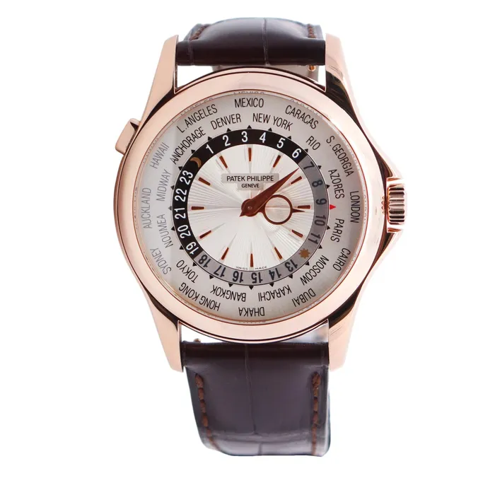 Watches Happy Jewelers Patek Philippe World Time 39mm White Dial Watch Ref 5130 Watches Happy Jewelers Patek Philippe World Time 39mm White Dial Watch Ref 5130