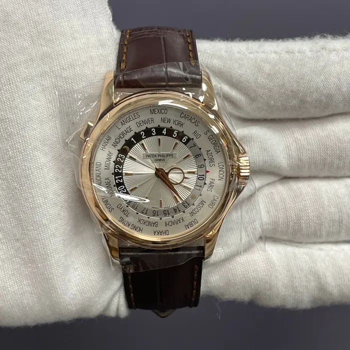 Watches Happy Jewelers Patek Philippe World Time 39mm White Dial Watch Ref 5130 Watches Happy Jewelers Patek Philippe World Time 39mm White Dial Watch Ref 5130