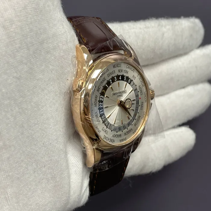 Watches Happy Jewelers Patek Philippe World Time 39mm White Dial Watch Ref 5130 Watches Happy Jewelers Patek Philippe World Time 39mm White Dial Watch Ref 5130