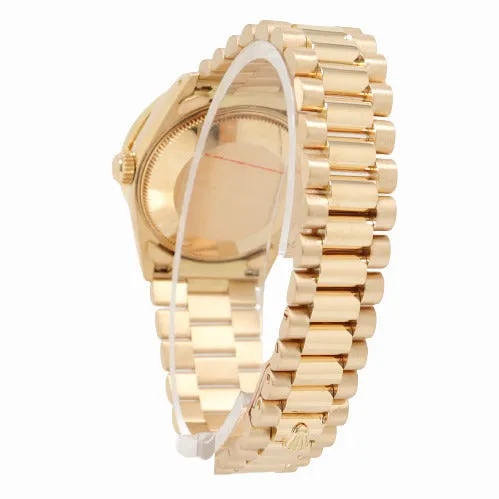 Watches Happy Jewelers Rolex Datejust Yellow Gold 31mm Factory Diamond Diamond Dial Watch Reference 68278