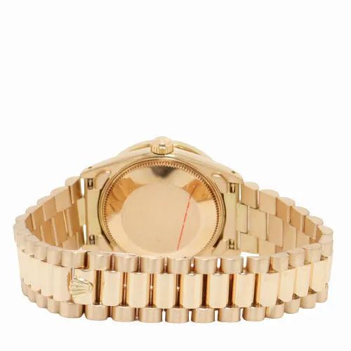 Watches Happy Jewelers Rolex Datejust Yellow Gold 31mm Factory Diamond Diamond Dial Watch Reference 68278