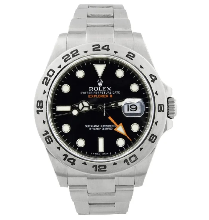Watches Happy Jewelers Rolex Explorer II 42mm Black Dial Watch Ref 216570