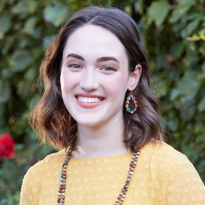 WorldFinds Earrings Kantha Beaded Teardrop Earrings