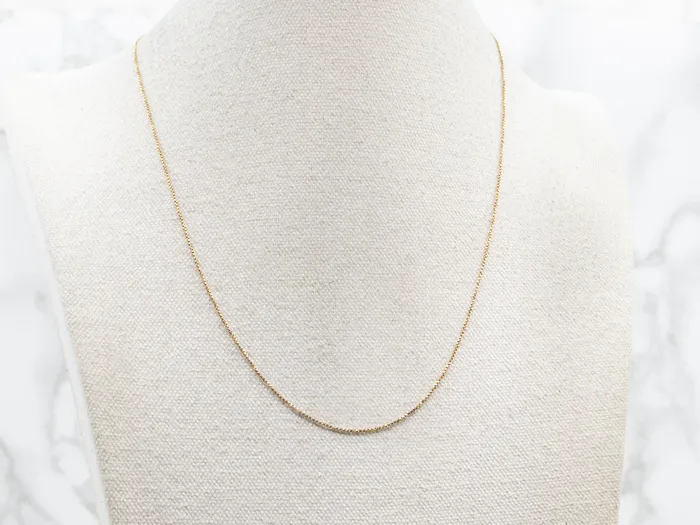 18Karat Gold Box Twist Chain Market Square Jewelers Necklaces