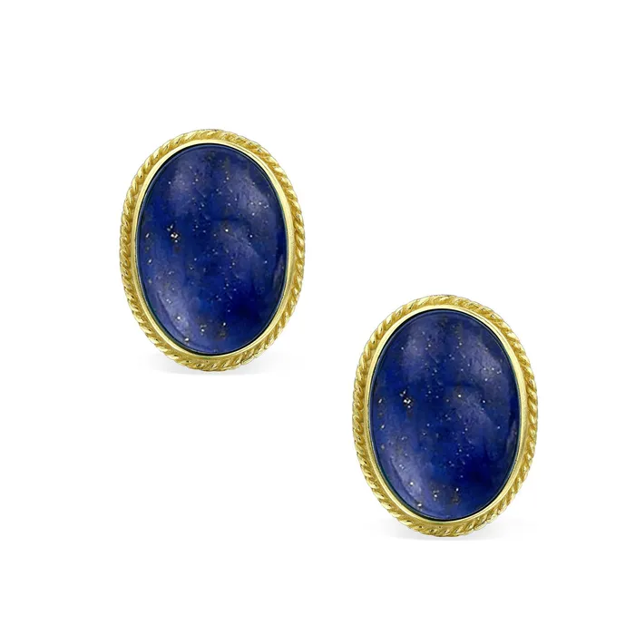 7CT Oval Cabochon Gemstones 14K Gold Plated Sterling Silver ClipOn Earrings BlingJewelry Wholesale Earrings 7CT Oval Cabochon Gemstones 14K Gold Plated Sterling Silver ClipOn Earrings BlingJewelry Wholesale Earrings