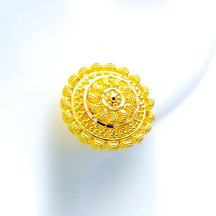 Andaaz Jewelers Beaded Dome 22k Gold Earrings Earrings