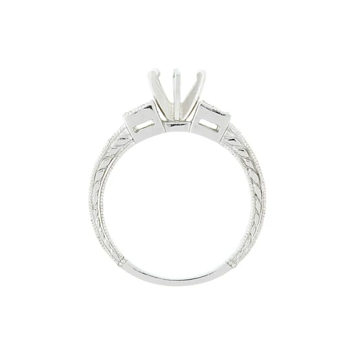 Andaaz Jewelers PreStyled Sets Fourdiamond 18k White Gold Setting