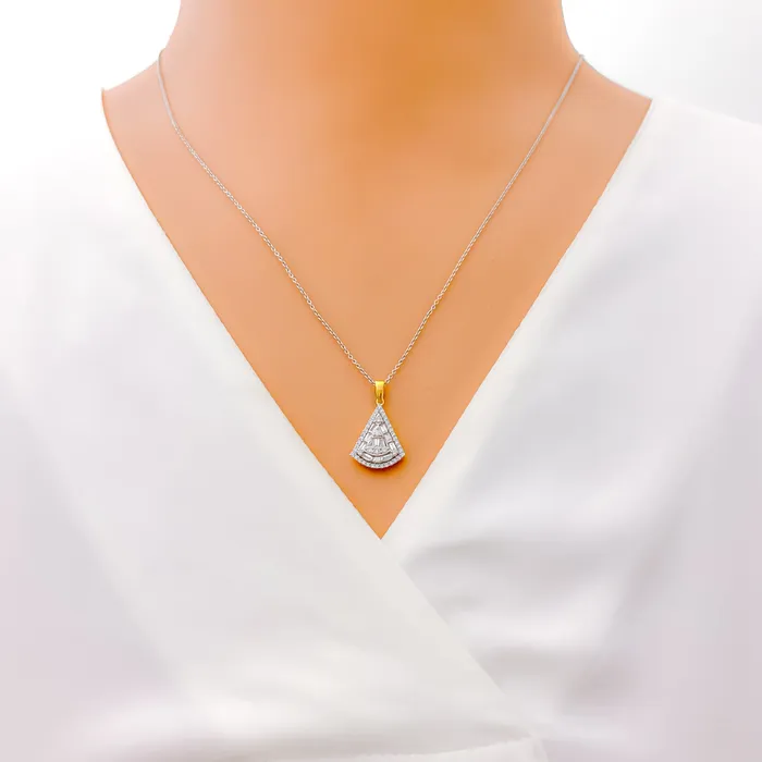 Andaaz Jewelers PreStyled Sets Timeless Diamond 18k Gold Pendant