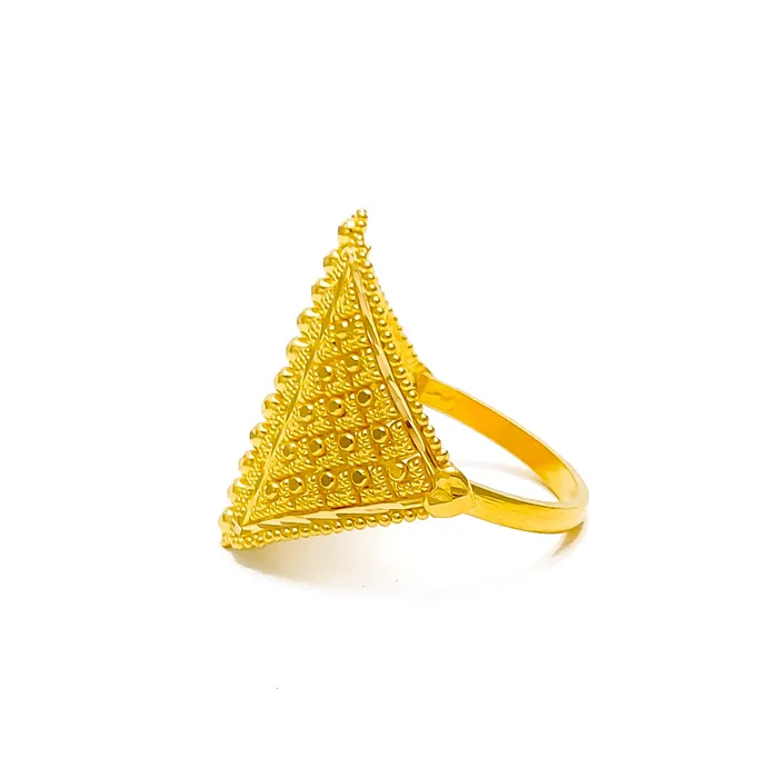 Andaaz Jewelers Rings Elevated Oval 22K Gold Ring