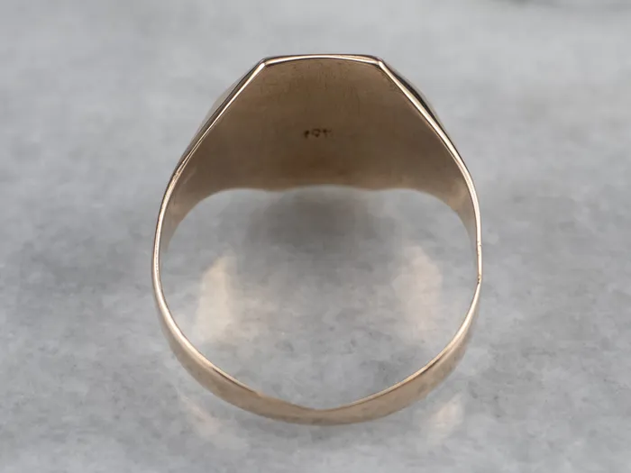 Antique Monogram Octagonal Gold Signet Ring Market Square Jewelers Rings Antique Monogram Octagonal Gold Signet Ring Market Square Jewelers Rings