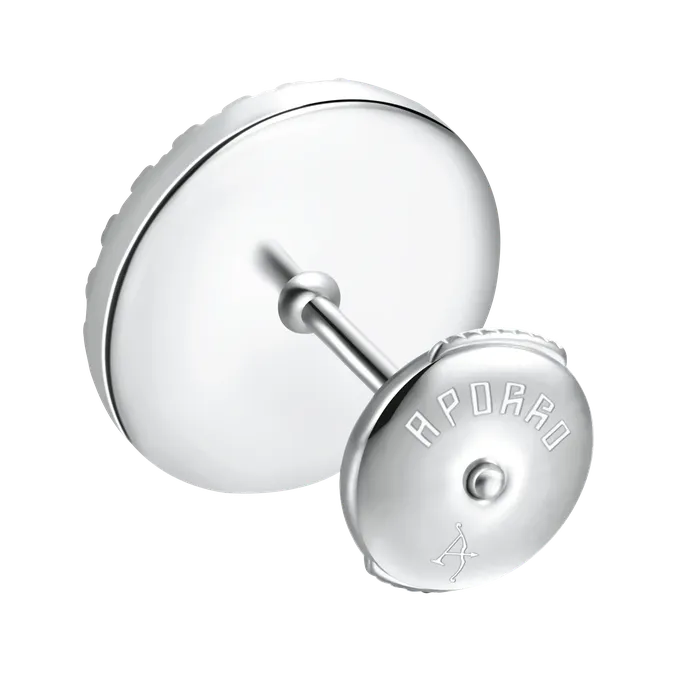 aporro Earrings Baguette Mix Round Cut Halo Stud Earrings Pair