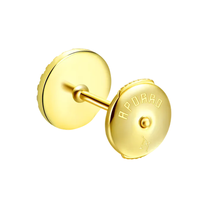 aporro Earrings Baguette Mix Round Cut Halo Stud Earrings Pair