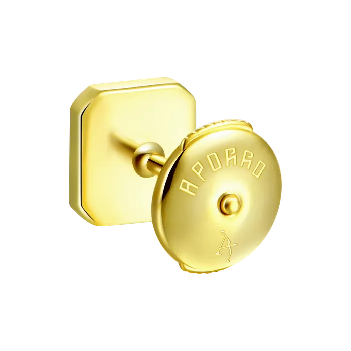 aporro Earrings Octagon Baguette Mix Halo Stud Earrings Pair