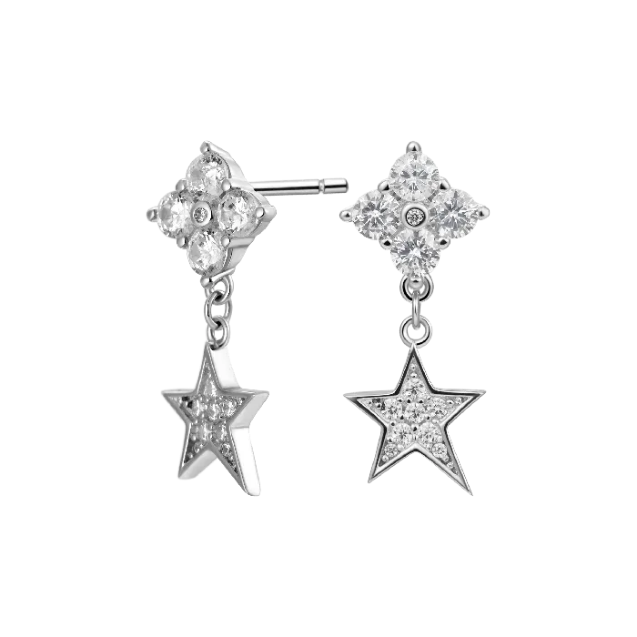aporro Earrings Star Drop Earring