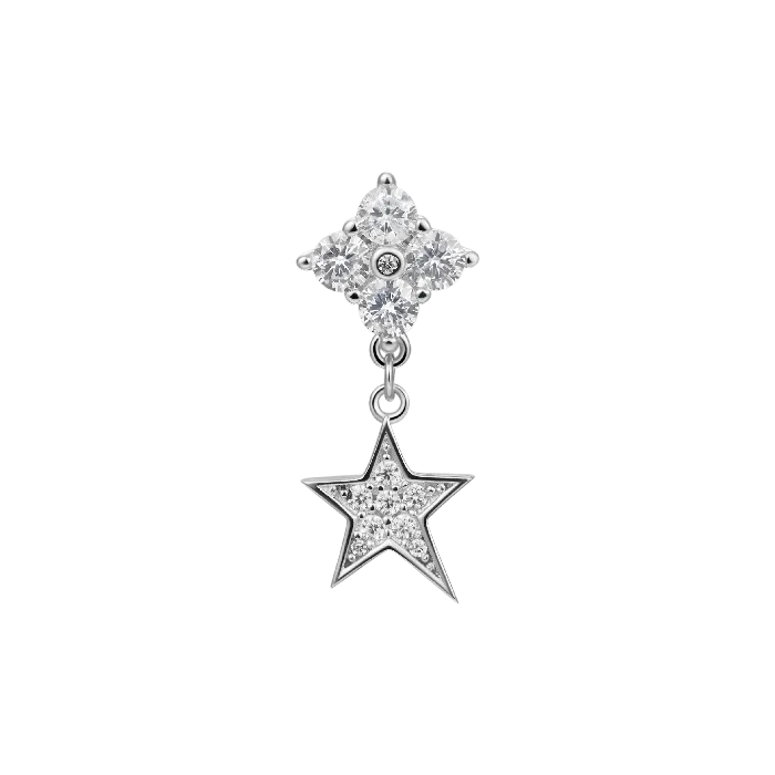 aporro Earrings Star Drop Earring