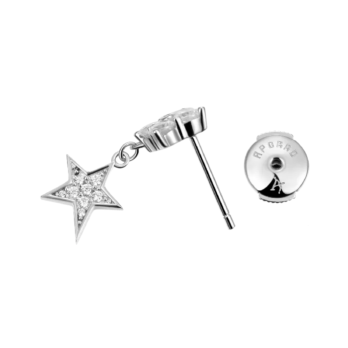 aporro Earrings Star Drop Earring