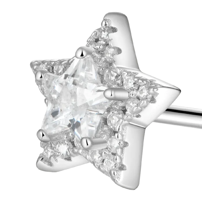 aporro Earrings Womens Halo Star Stud EarringsPair