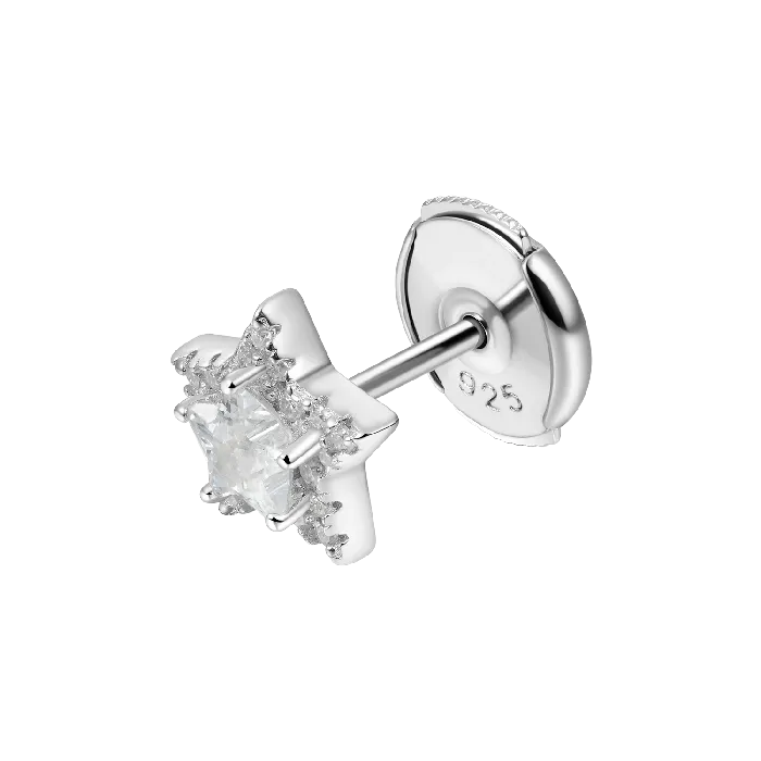 aporro Earrings Womens Halo Star Stud EarringsPair
