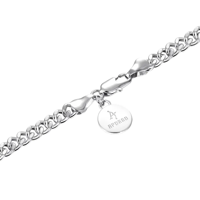 aporro Necklaces 35mm Miami Micro Cuban Curb Chain White Gold