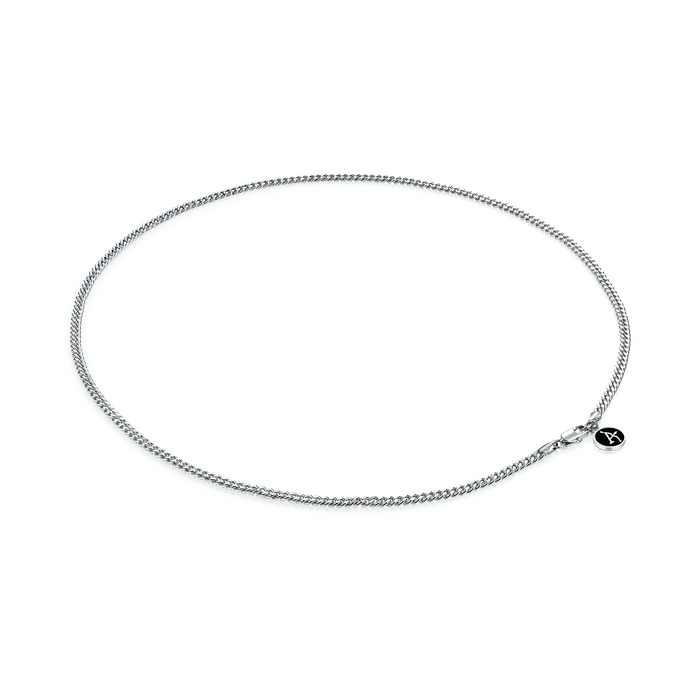 aporro Necklaces 35mm Miami Micro Cuban Curb Chain White Gold