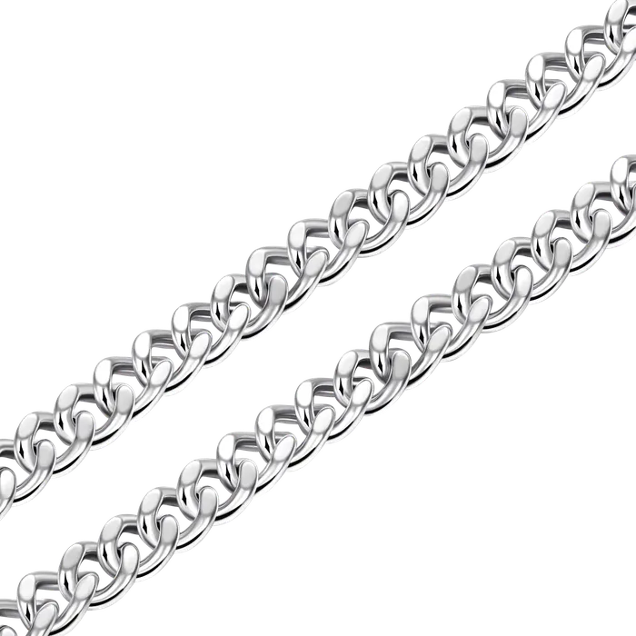 aporro Necklaces 35mm Miami Micro Cuban Curb Chain White Gold