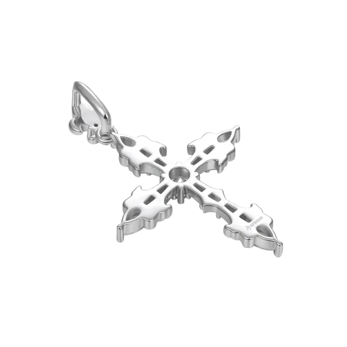 aporro Necklaces Fleur De Lis Cross Pendant