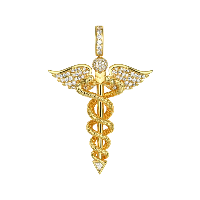 aporro Staff of Hermes Pendant Necklaces