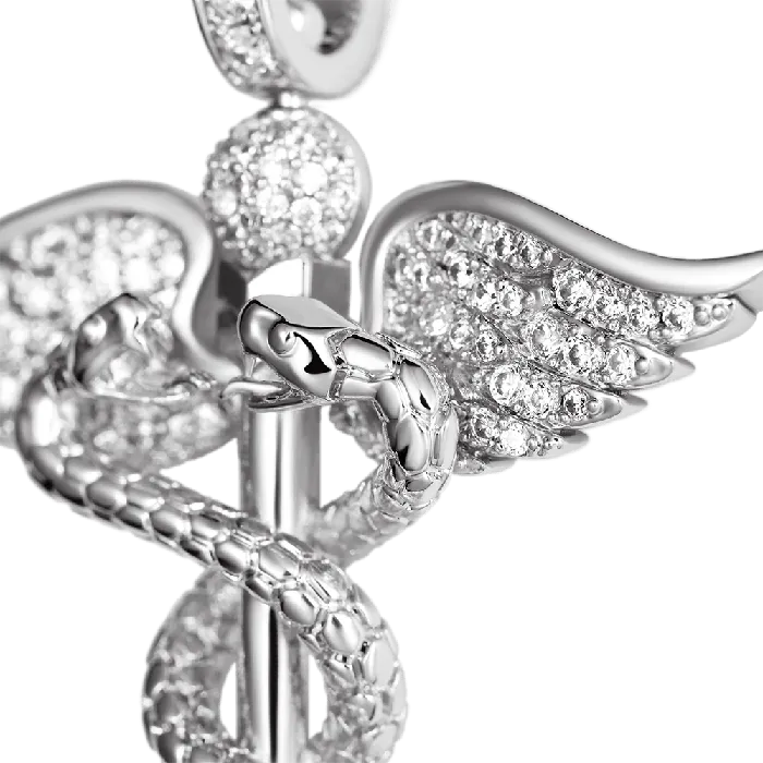 aporro Staff of Hermes Pendant Necklaces
