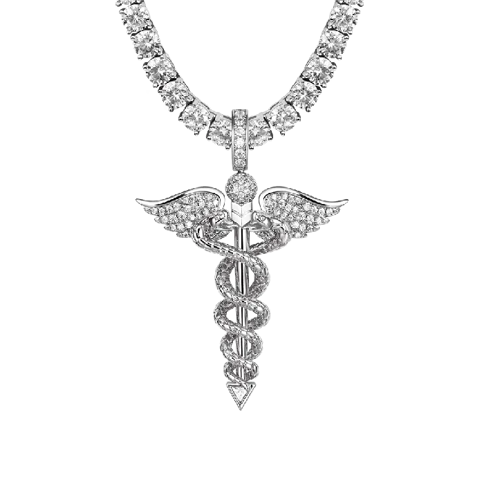 aporro Staff of Hermes Pendant Necklaces