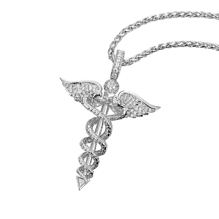 aporro Staff of Hermes Pendant Necklaces