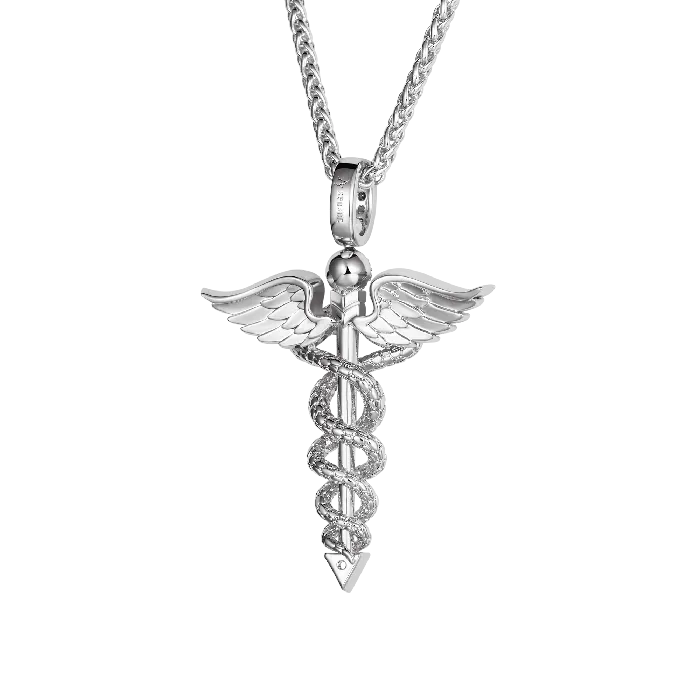 aporro Staff of Hermes Pendant Necklaces