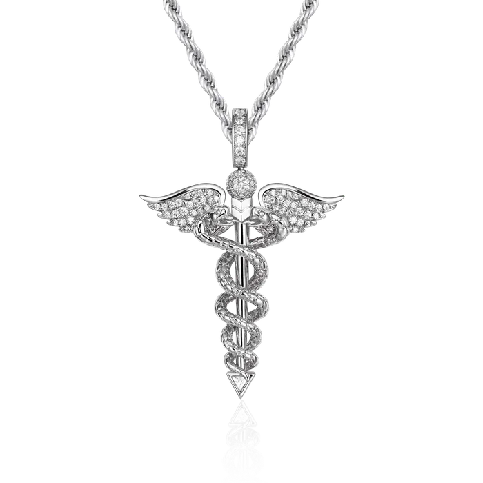 aporro Staff of Hermes Pendant Necklaces