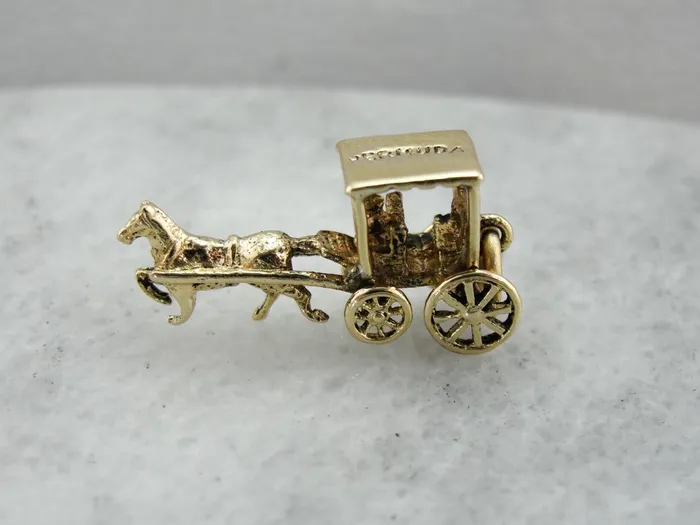 Bermuda Horse Cart Charm Market Square Jewelers Charm Necklaces