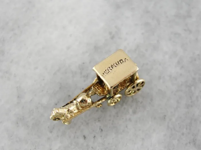 Bermuda Horse Cart Charm Market Square Jewelers Charm Necklaces