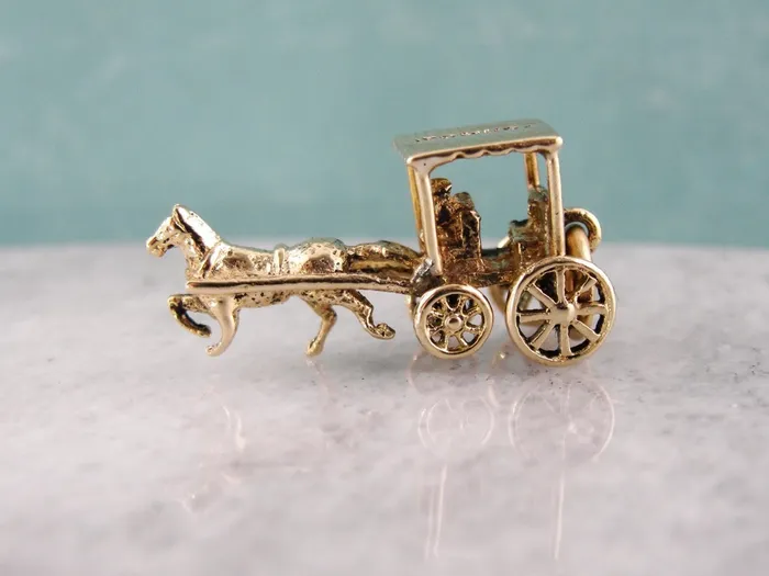 Bermuda Horse Cart Charm Market Square Jewelers Charm Necklaces