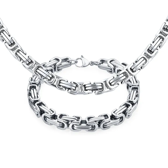 BlingJewelry Wholesale Bracelets Mechanic Byzantine Punk Rocker Jewelry Set Urban Biker Necklace Bracelet BlingJewelry Wholesale Bracelets Mechanic Byzantine Punk Rocker Jewelry Set Urban Biker Necklace Bracelet