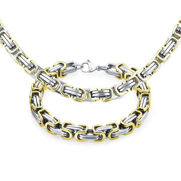 BlingJewelry Wholesale Bracelets Mechanic Byzantine Punk Rocker Jewelry Set Urban Biker Necklace Bracelet BlingJewelry Wholesale Bracelets Mechanic Byzantine Punk Rocker Jewelry Set Urban Biker Necklace Bracelet