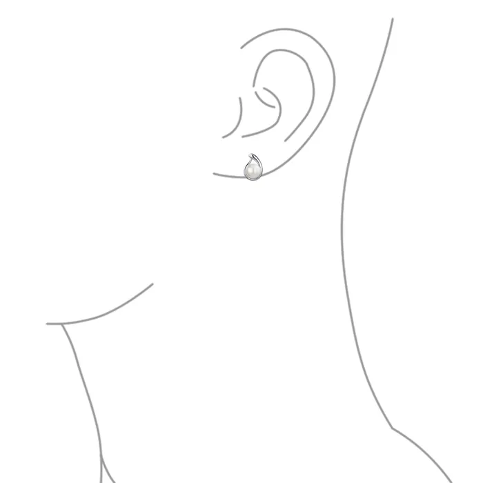 BlingJewelry Wholesale Earrings Elegant Bridal White Freshwater Pearl Teardrop Stud Earrings Sterling Silver BlingJewelry Wholesale Earrings Elegant Bridal White Freshwater Pearl Teardrop Stud Earrings Sterling Silver