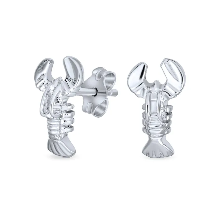 BlingJewelry Wholesale Earrings Petite Nautical Beach Vacation Lobster Stud Earrings in Sterling Silver BlingJewelry Wholesale Earrings Petite Nautical Beach Vacation Lobster Stud Earrings in Sterling Silver