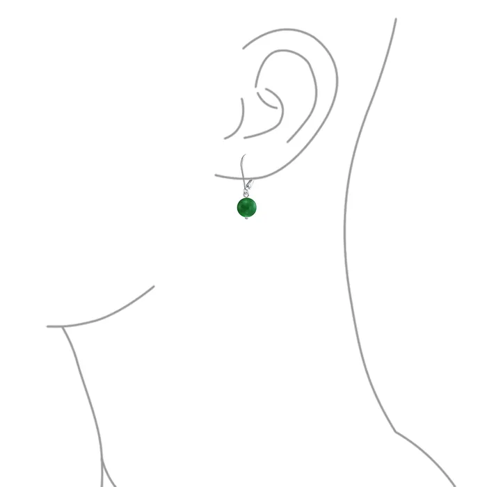 BlingJewelry Wholesale Earrings Simple Gemstone 8MM Drop Ball Earrings with Secure Hinge Lever Back in Sterling Silver BlingJewelry Wholesale Earrings Simple Gemstone 8MM Drop Ball Earrings with Secure Hinge Lever Back in Sterling Silver