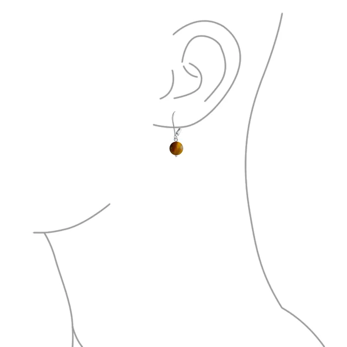 BlingJewelry Wholesale Earrings Simple Gemstone 8MM Drop Ball Earrings with Secure Hinge Lever Back in Sterling Silver BlingJewelry Wholesale Earrings Simple Gemstone 8MM Drop Ball Earrings with Secure Hinge Lever Back in Sterling Silver