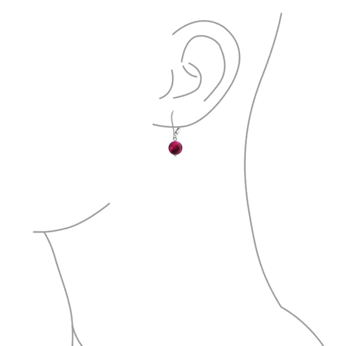 BlingJewelry Wholesale Earrings Simple Gemstone 8MM Drop Ball Earrings with Secure Hinge Lever Back in Sterling Silver BlingJewelry Wholesale Earrings Simple Gemstone 8MM Drop Ball Earrings with Secure Hinge Lever Back in Sterling Silver