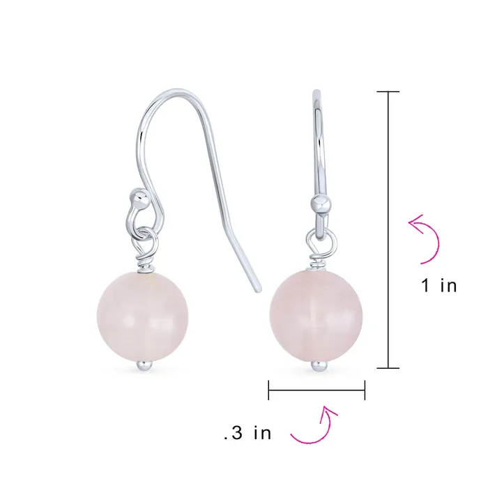 BlingJewelry Wholesale Earrings Simple Gemstone 8MM Drop Ball Earrings with Secure Hinge Lever Back in Sterling Silver BlingJewelry Wholesale Earrings Simple Gemstone 8MM Drop Ball Earrings with Secure Hinge Lever Back in Sterling Silver