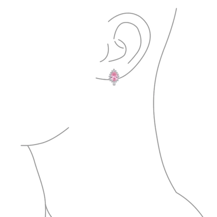 BlingJewelry Wholesale Earrings Timeless Bridal Elegance CZ Stud Earrings Vintage Teardrop Huggie Sterling Silver