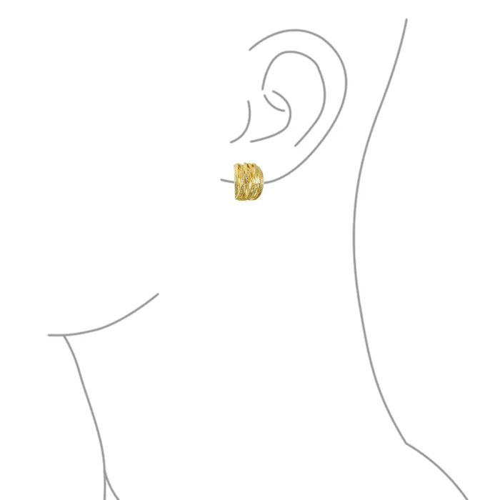 BlingJewelry Wholesale Fashion Criss Cross Basket Weave ClipOn Earrings Matte Silver Gold Plated Earrings BlingJewelry Wholesale Fashion Criss Cross Basket Weave ClipOn Earrings Matte Silver Gold Plated Earrings