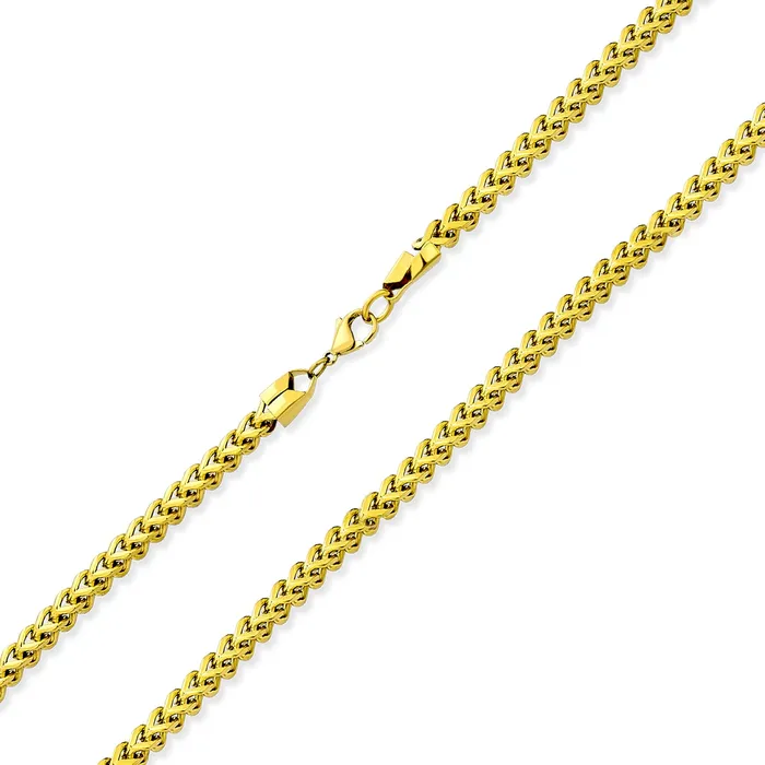 BlingJewelry Wholesale Necklaces 14K Gold Plated Black Stainless Steel Chain Necklace for Men 5MM Curb Foxtail BlingJewelry Wholesale Necklaces 14K Gold Plated Black Stainless Steel Chain Necklace for Men 5MM Curb Foxtail