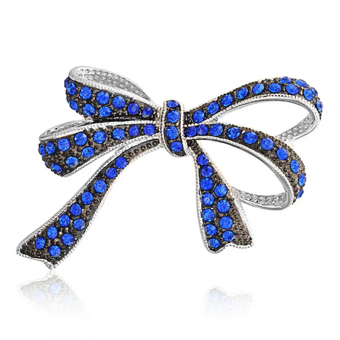 BlingJewelry Wholesale Rings Winter Wedding White Crystal Bridal Statement Ribbon Bow Brooche Pin Silver Plated BlingJewelry Wholesale Rings Winter Wedding White Crystal Bridal Statement Ribbon Bow Brooche Pin Silver Plated