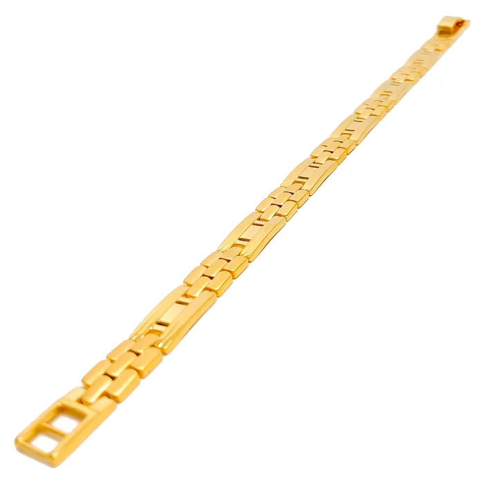 Bracelets Andaaz Jewelers Charming Dressy 22K Gold Mens Bracelet
